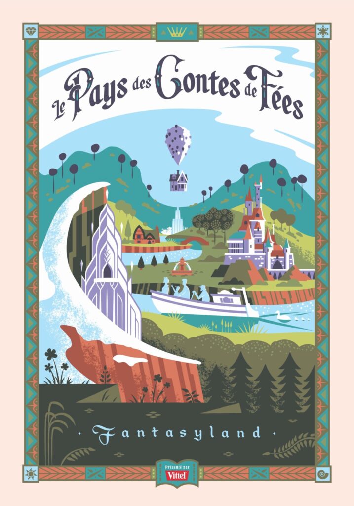 Affiche Pays des Contes de Fées Disneyland Paris