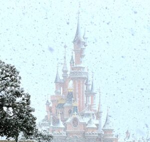 Photo vidéo disneyland paris sous la neige